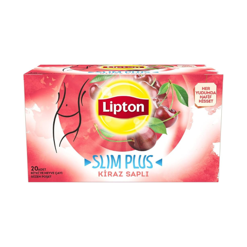 LIPTON SLIM PLUS CEREZA 36GR - 20 PIEZAS
