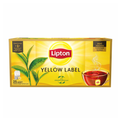 LIPTON ETIQUETA AMARILLA 25 PIEZAS