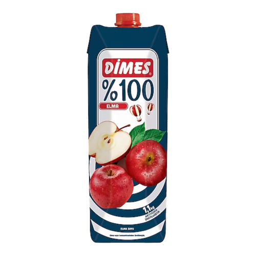DİMES 1 LT TETRA 100% MANZANA