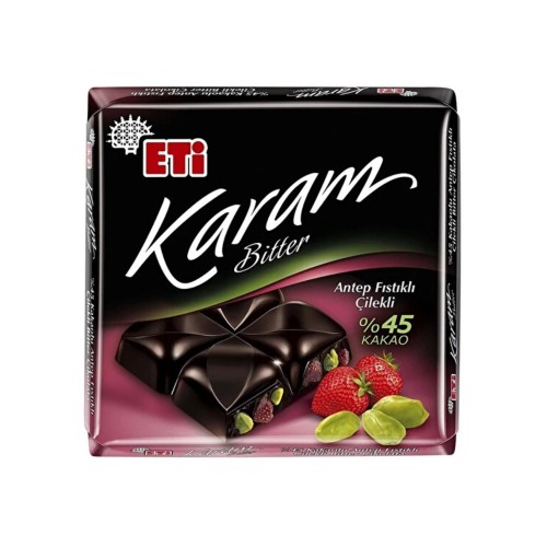 ETI KARAM %45 CACAO PISTACHO FRESA 60 GR