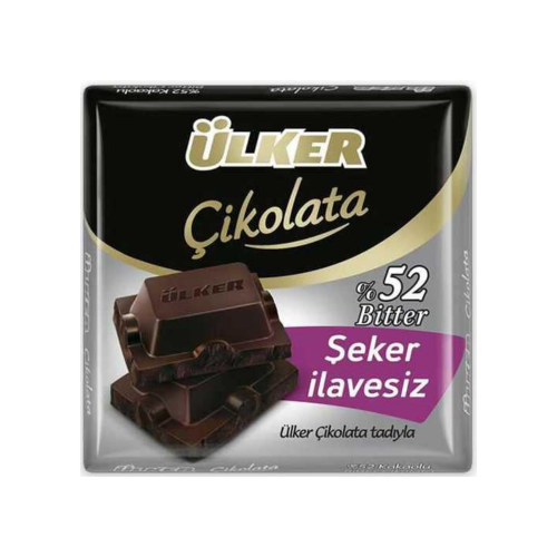 ÜLKER CHOCOLATE CUADRADO OSCURO 52% 60GR