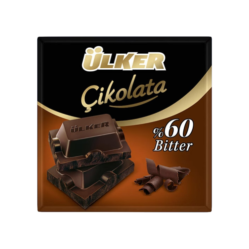 ÜLKER 60% CUADRADO DE CHOCOLATE NEGRO 60GR
