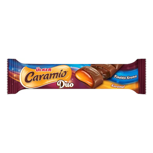 ÜLKER CARAMIO DUO CARAMELO AVELLANAS CHOCOLATE 32GR