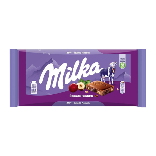 MILKA 80GR UVAS CHOCOLATE CACAHUATE