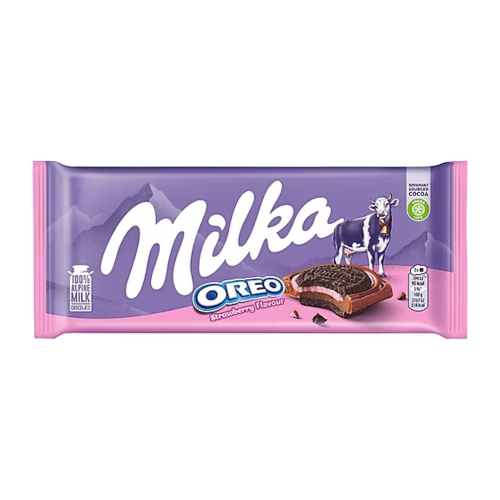 MILKA OREO CON FRESA 92 GR