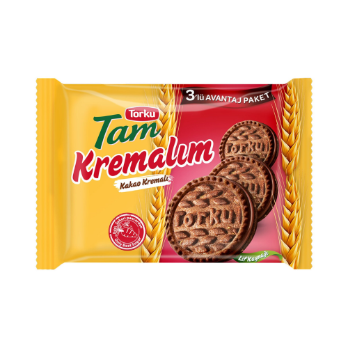 GALLETA DE CACAO INTEGRAL TORKU 3 PAQUETES 249 GR