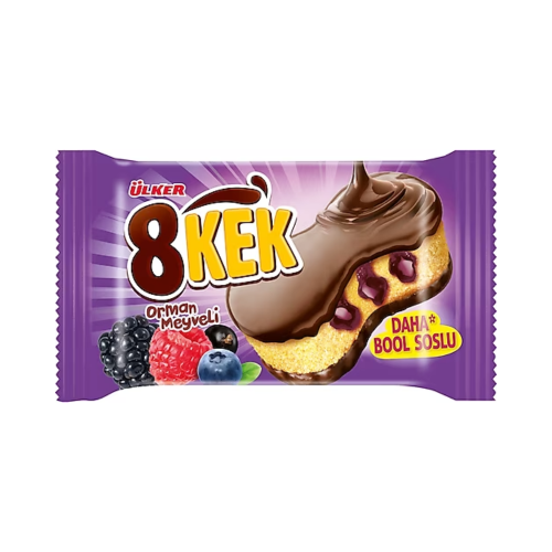 ÜLKER DANKEK 8 KEK CON FRUTAS DEL BOSQUE 55 GR