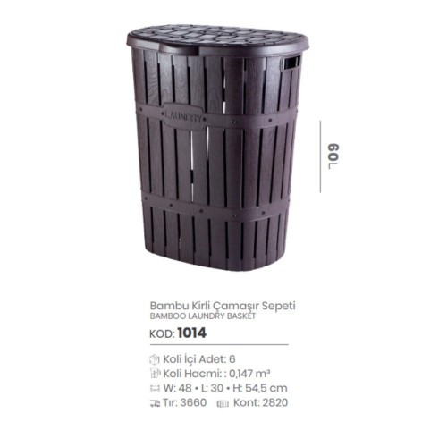 CESTA DE LAVANDERÍA DE BAMBÚ