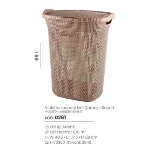 CESTA DE LAVANDERÍA VIOLETTA