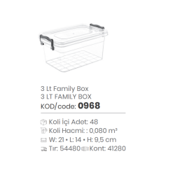 CAJA FAMILIAR DE 3 LT