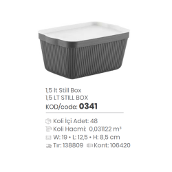 CAJA DE ALMACENAMIENTO DE 1,5 LT STILL